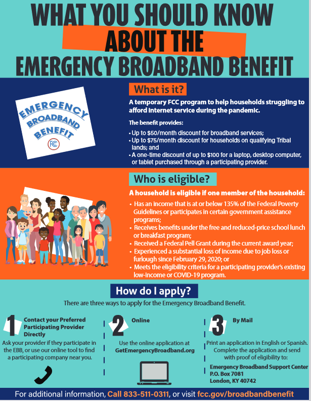 Emergency Broadband Benefit Program Flyer